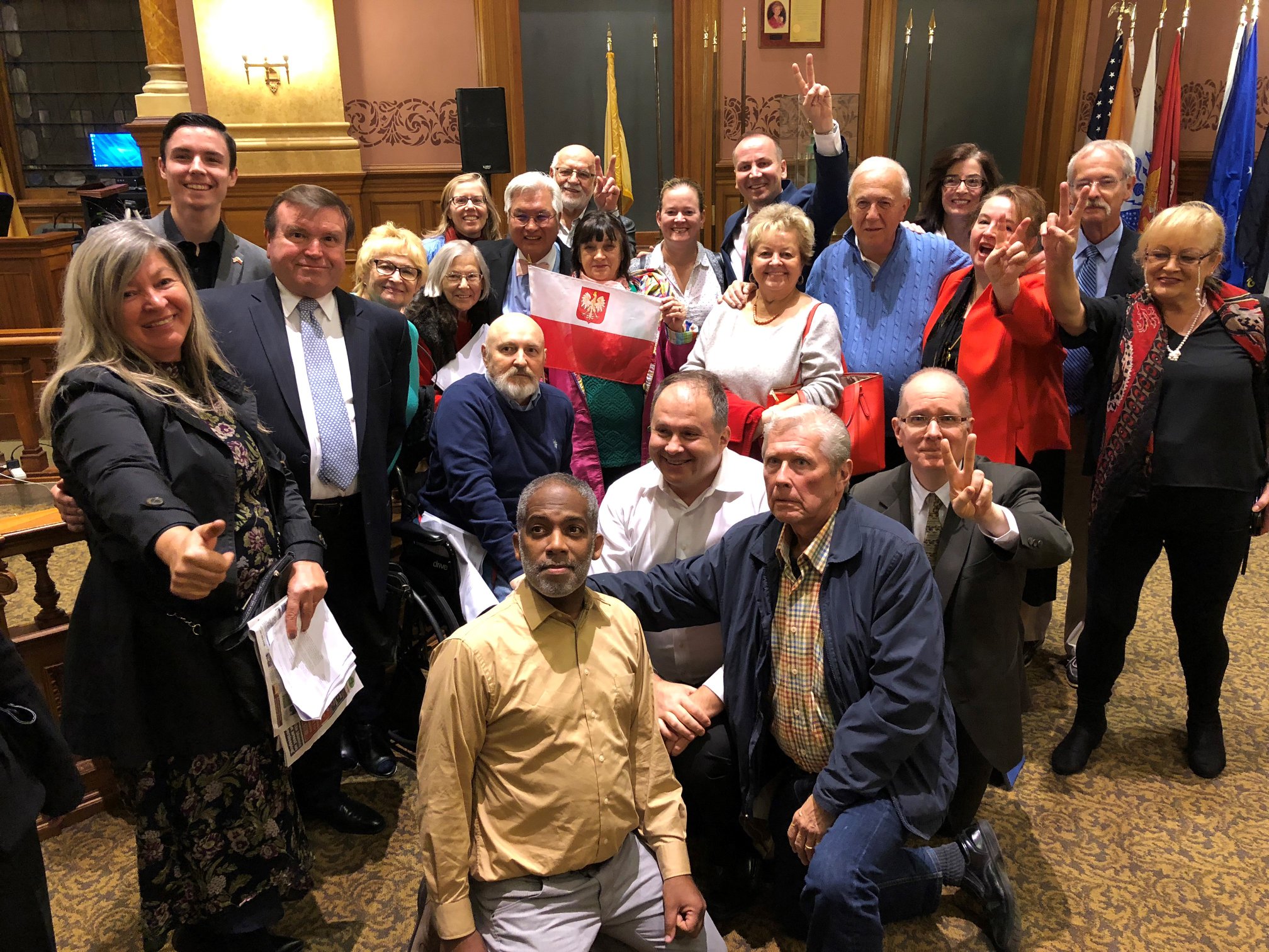 Polish Americans who fought against moving Katyń Monument in Jersey City.